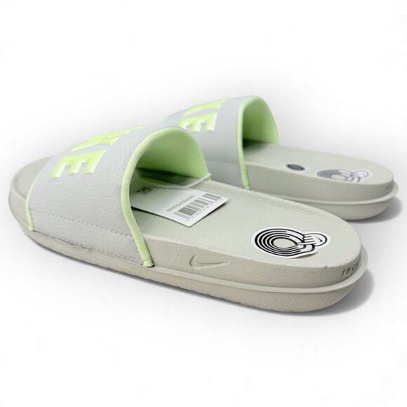 New Nike Offcourt Slide Womens Sandals Light Silver Barely Volt BQ4632-013 - Picture 8 of 11